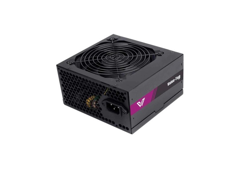Value-Top VT-AX500B Real 500W Black ATX Power Supply with Flat Cable