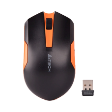 A4TECH G3-200/200N Black & Orange Wireless Mouse