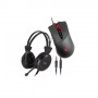 A4TECH HS30 3.5mm Headphone Black And A4TECH Bloody V3MA Multi-Core Gun 3 Gaming Mouse Combo