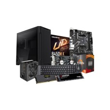 Build AMD RYZEN 5 5600x A520M K DDR4 512GB SSD Mid Tower Case Combo PC