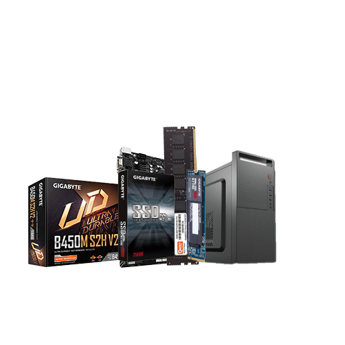 Budget Build AMD RYZEN 7 5700G GIGABYTE B450M DDR4 8GB RAM 256GB SSD PC