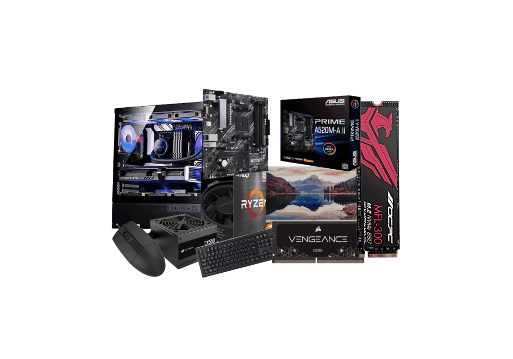 Budget Build AMD Ryzen 7 5700G MFL-300 512GBSSD Gamer X9 Casing PC