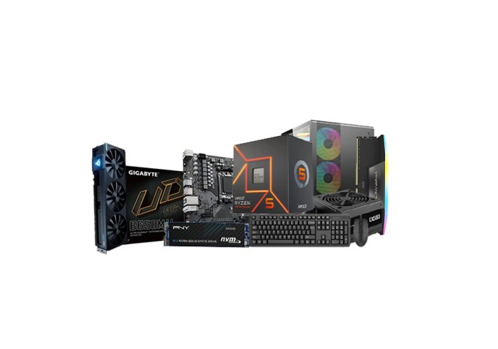 Budget AMD Ryzen 5 7500F Processor Desktop PC