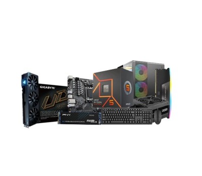 Budget AMD Ryzen 5 7500F Processor Desktop PC