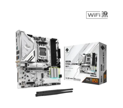 ASRock B850M STEEL LEGEND WIFI AM5 DDR5 mATX Motherboard