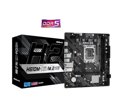 ASROCK H610M-H2/M.2 14th, 13th and 12th Gen mATX DDR5 Motherboard