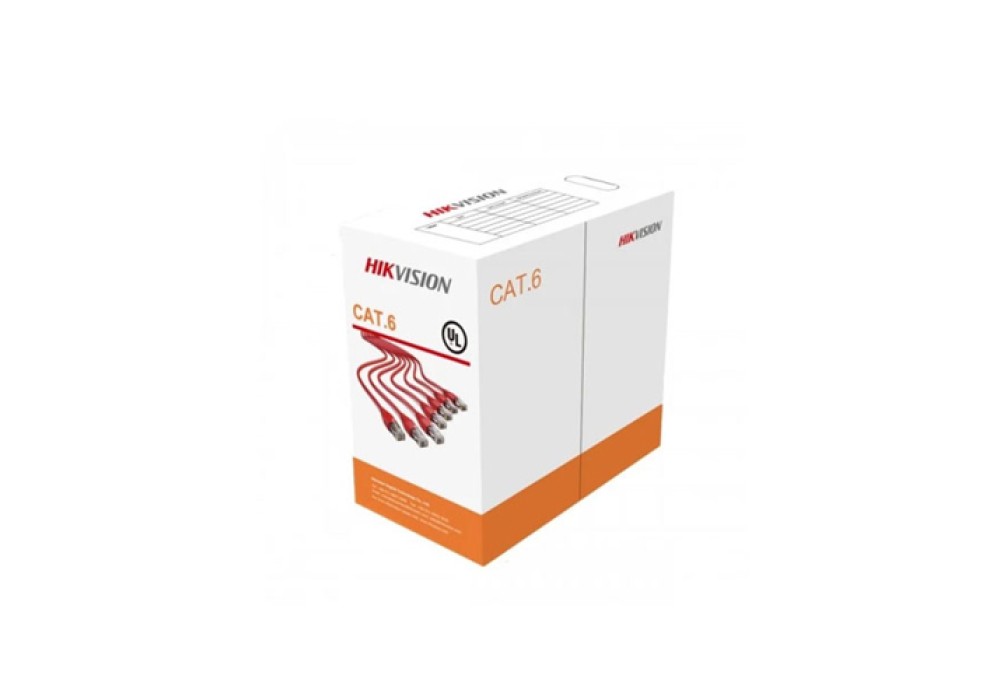 Hikvision Cat-6, 305 Meter, White Network Cable