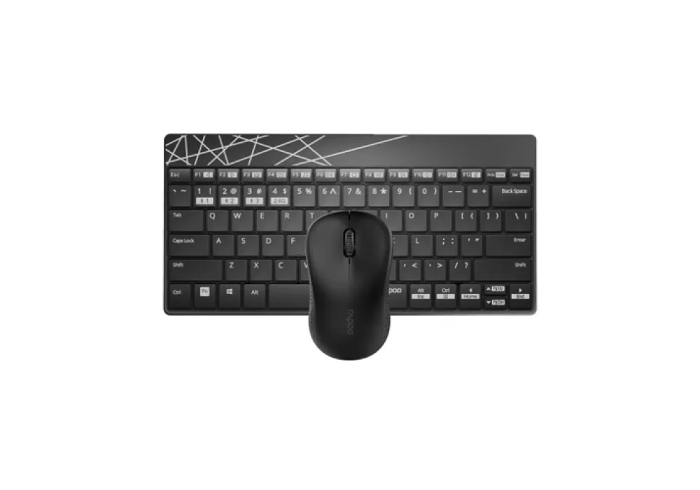 Rapoo 8000M Multi-mode Wireless Keyboard and Mouse Combo