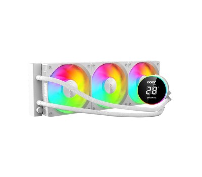 Acer AC360YNW ARGB 360mm AIO White Liquid CPU Cooler