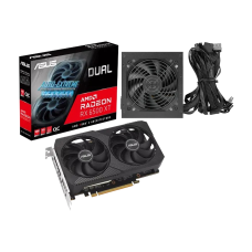 ASUS Dual Radeon RX 6500 XT V2 OC Edition Graphics Card & Antec ATOM B550 Power Supply Combo