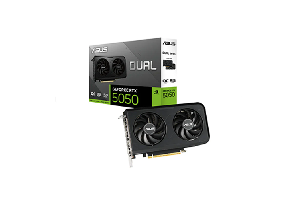 ASUS Dual GeForce RTX 5050 8GB GDDR6 OC Edition Graphics Card