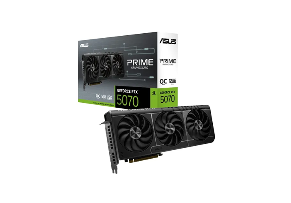 ASUS PRIME GeForce RTX 5070 12GB GDDR7 OC Edition Graphics Card