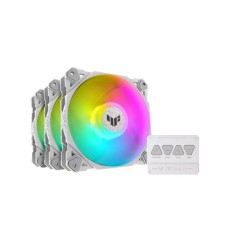 ASUS TUF Gaming TF120 ARGB Triple Fan Kit with ARGB Controller White