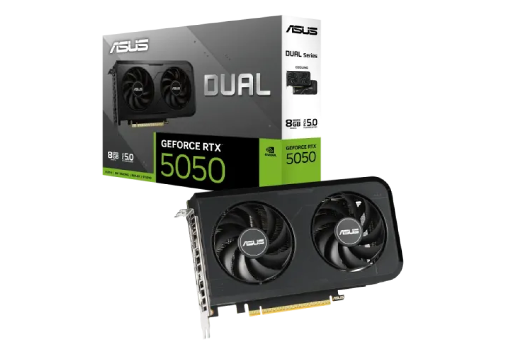 ASUS Dual GeForce RTX 5050 8GB GDDR6 Graphics Card