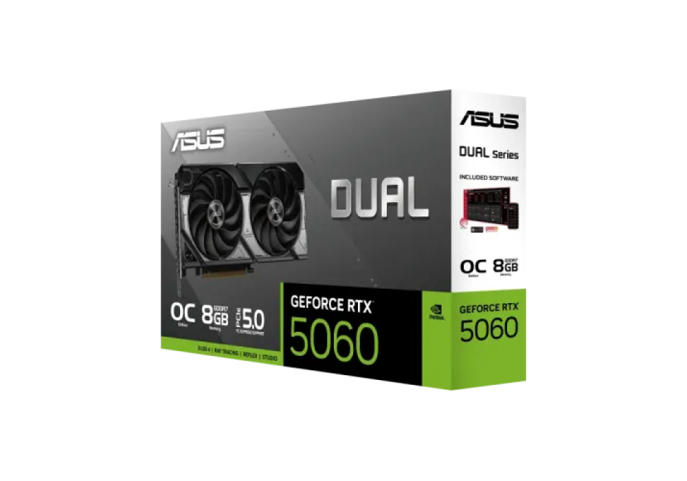 ASUS Dual GeForce RTX 5060 8GB GDDR7 OC Edition Graphics Card