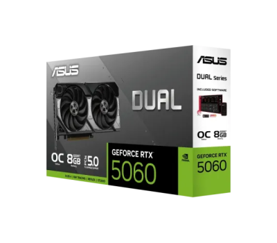 ASUS Dual GeForce RTX 5060 8GB GDDR7 OC Edition Graphics Card