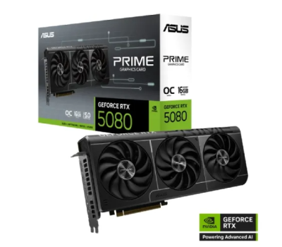 ASUS PRIME GeForce RTX 5080 16GB GDDR7 OC Edition Graphics Card