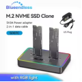 Blueendless Dual-Bay SD07C M.2 NVME SSD Clone Docking Station