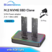 Blueendless Dual-Bay SD07C M.2 NVME SSD Clone Docking Station