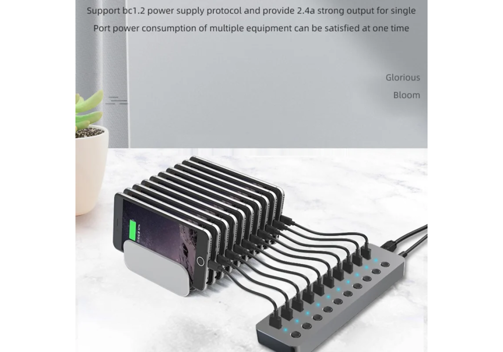 BLUEENDLESS HU701 7 in 1 USB 3.0 Hub Docking Station