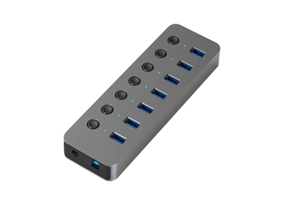 Blueendless BS-HU701 USB 3.0 7 ports Aluminum with Power Supply Hub