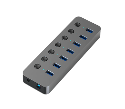 Blueendless BS-HU701 USB 3.0 7 ports Aluminum with Power Supply Hub