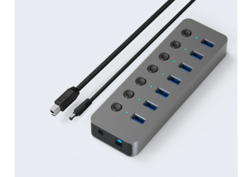 Blueendless BS-HU701 USB 3.0 7 ports Aluminum with Power Supply Hub