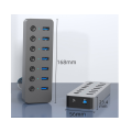 Blueendless BS-HU701 USB 3.0 7 ports Aluminum with Power Supply Hub