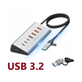 Blueendless HU706 USB 3.2 Gen 7 in 1 Hub Card Reader