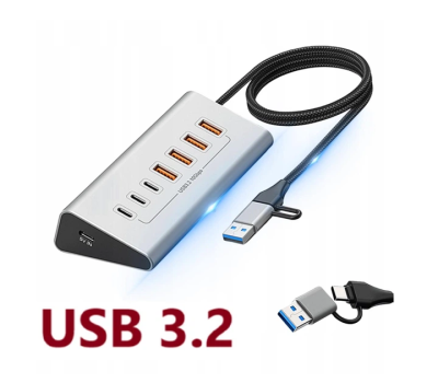 Blueendless HU706 USB 3.2 Gen 7 in 1 Hub Card Reader