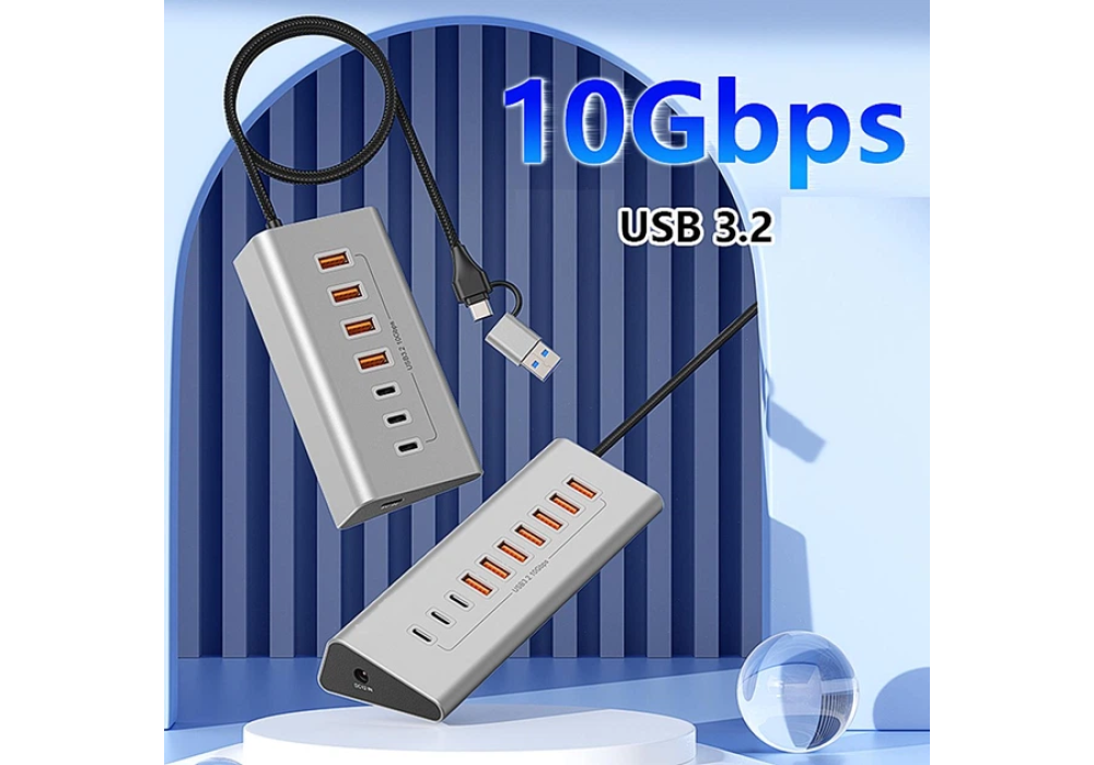 Blueendless HU706 USB 3.2 Gen 7 in 1 Hub Card Reader