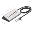 Blueendless HU706 USB 3.2 Gen 7 in 1 Hub Card Reader