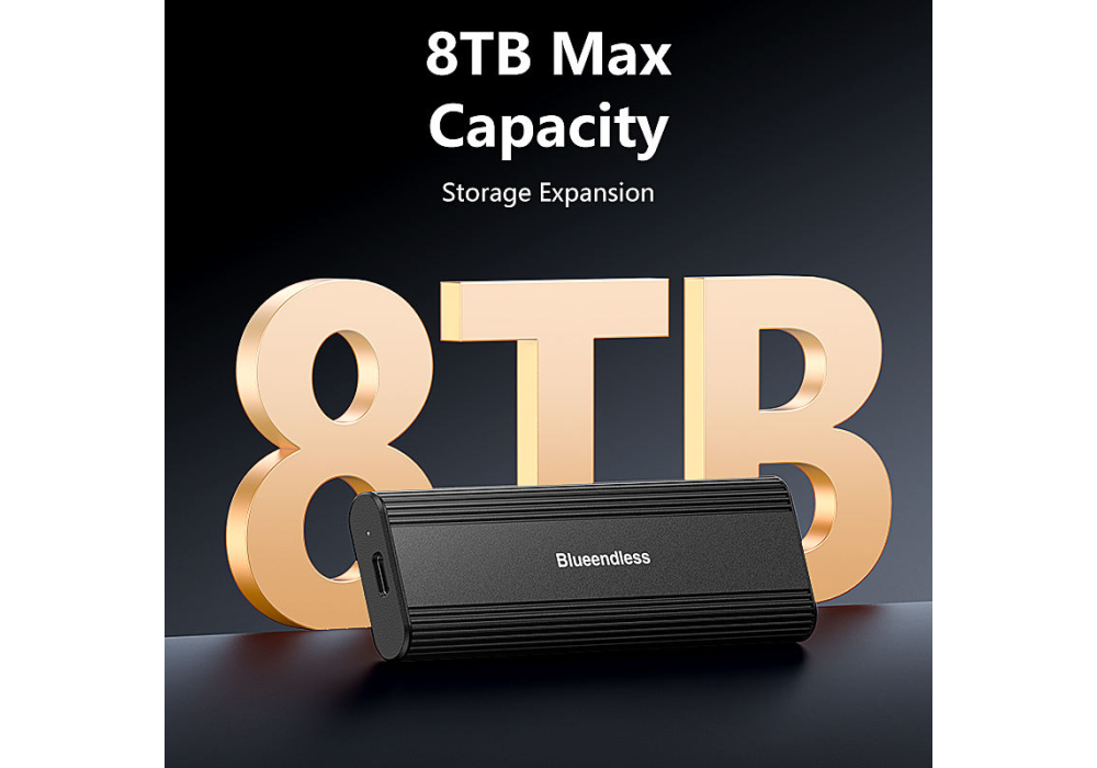 Blueendless M2821SN M.2 NVME 10Gbps Type C SSD Enclosure