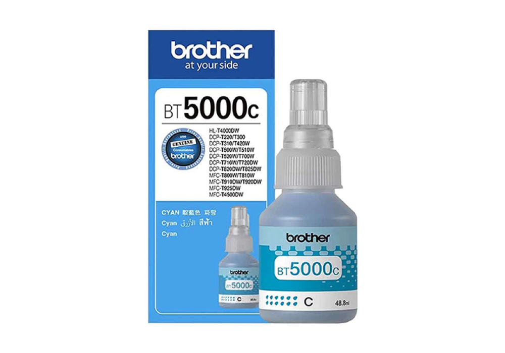 Brother BT5000C Cyan Ink Bottle