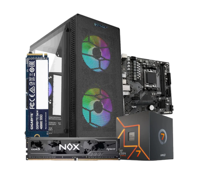 Budget PC with AMD Ryzen 7 7700 Gaming Processor