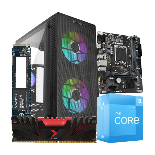 Budget PC with Intel Core i3-12100 Processor