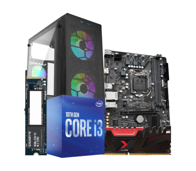 Budget PC with Intel Core i3-10100 Processor
