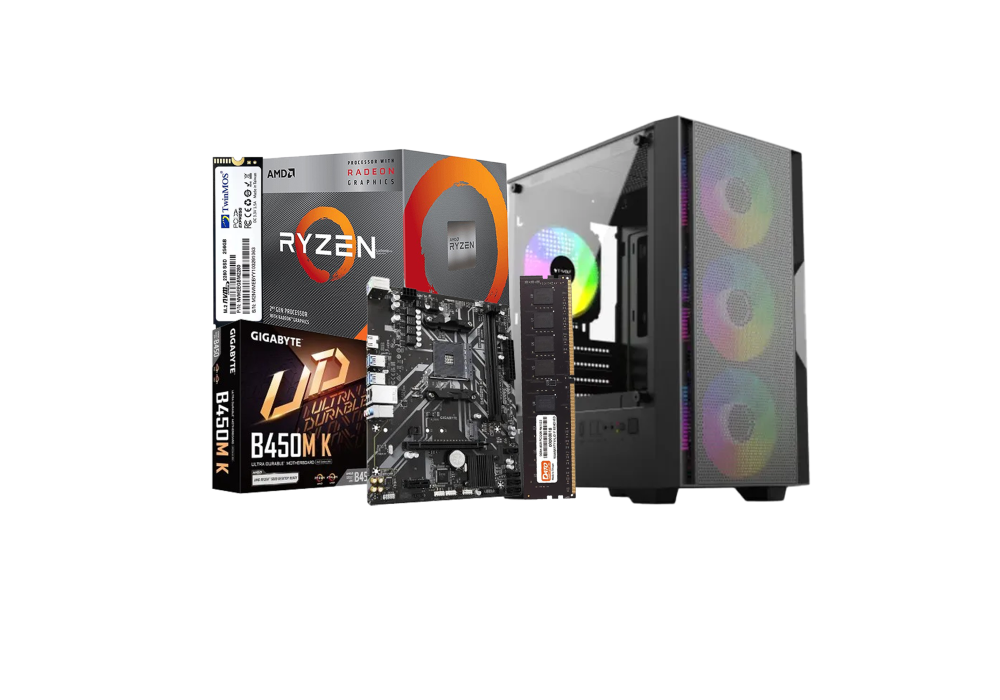 Budget PC with AMD Ryzen 5 3400G Processor