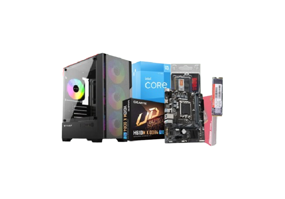 Budget PC with Intel Core i3-12100 Processor