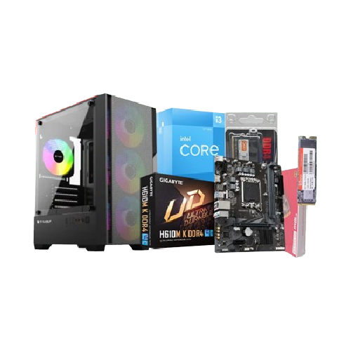 Budget PC with Intel Core i3-12100 Processor