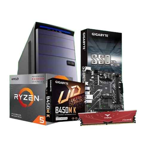 Budget Pc With AMD RYZEN 5 3400G Processor