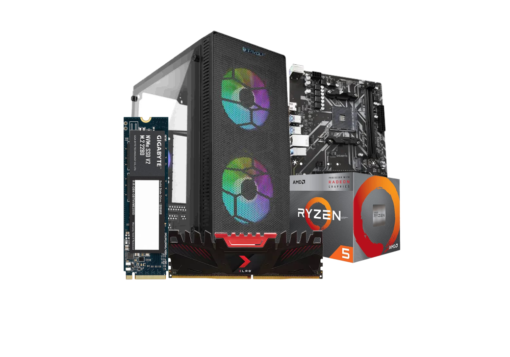 Budget PC with AMD Ryzen 5 3400G Processor