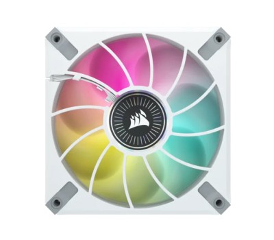 Corsair iCUE ML120 RGB ELITE Premium 120mm PWM Magnetic Levitation Fan White Single Pack