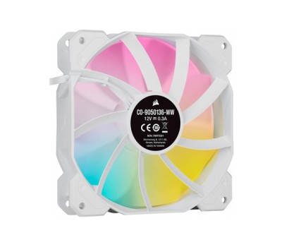 Corsair iCUE SP120 RGB ELITE Performance 120mm White PWM Case Fan