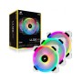 Corsair LL120 RGB 120mm Dual Light Loop White RGB LED PWM Fan Triple Pack with Lighting Node PRO