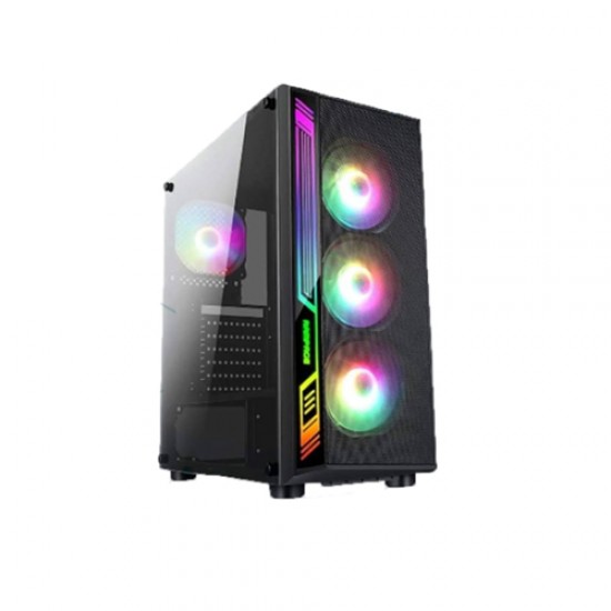 Aptech AP-192-15 Mid Tower ATX Gaming Case(Without Fan)