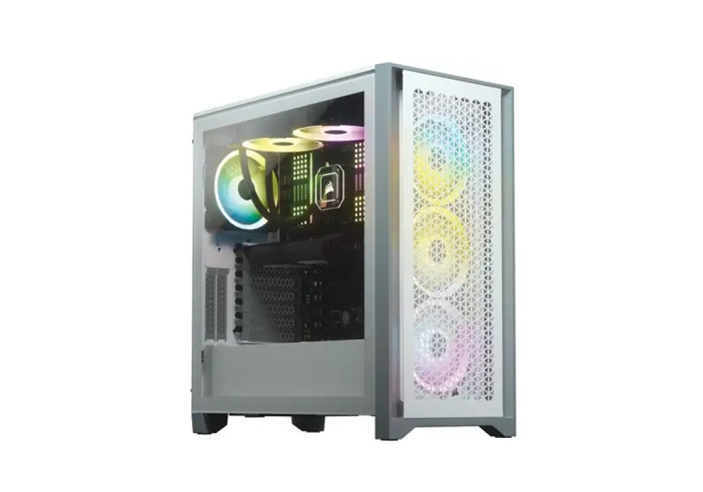 Corsair 4000D AIRFLOW Tempered Glass Mid-Tower ATX Casing White Corsair 4000D AIRFLOW Tempered Glass Mid-Tower ATX Casing White