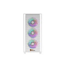 PC POWER FLOW WHITE MESH DESKTOP GAMING CASING