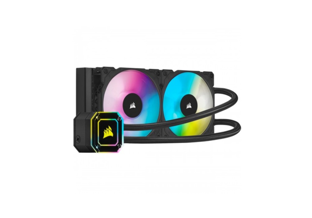 CORSAIR iCUE H100i ELITE CAPELLIX XT Liquid CPU Cooler Black 