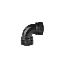  Thermaltake Pacific PETG Tube 90-Degree Dual Compression 16mm OD CL-W099-CA00BL-A - Black
